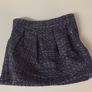 Janie and jack navy silver metallic winter skirt 3